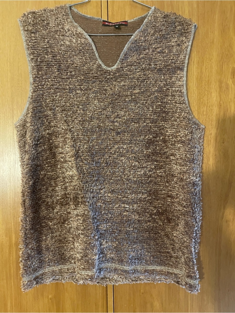 KRUSH Keyhole Muscle in camel color , faux poodle look